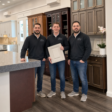 Kitchen cabinet design consultation at the Waterbury, CT showroom