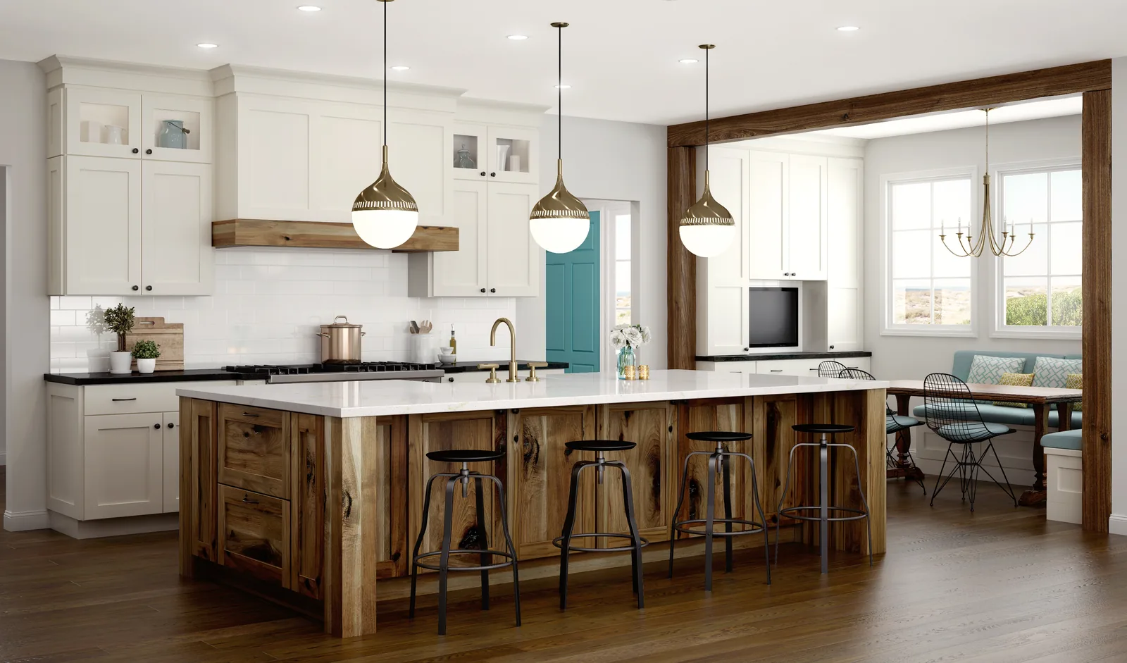 Kitchen cabinets Rockfall CT installation by Kitchenique